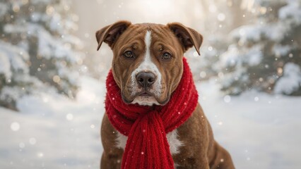 Young American Staffordshire Terrier dog