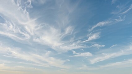Fototapeta premium Bright Summer Morning with Clear Blue Sky and Natural Light