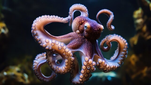 Octopus in aquarium (2)