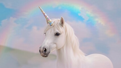 Obraz premium Magical unicorn scene
