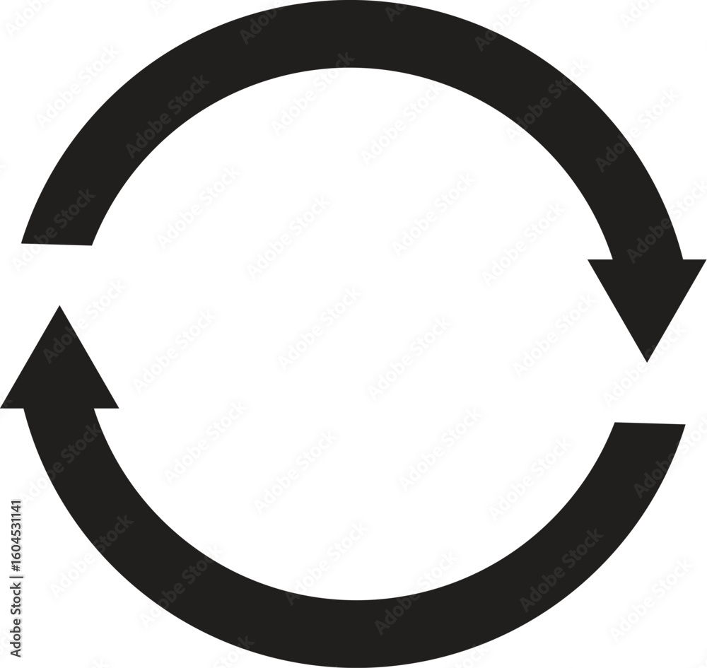 Fototapete circle arrows. vector elements. black loading symbol.