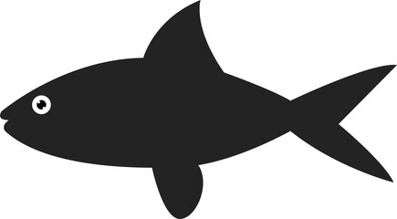 vector illustration of a shark