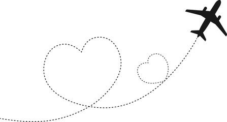 heart-shaped airplane
