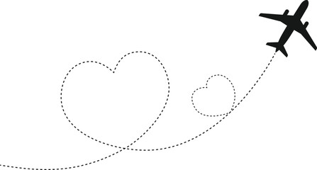 heart-shaped airplane