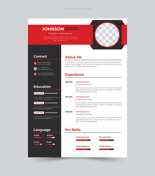 Clean and modern resume or cv template