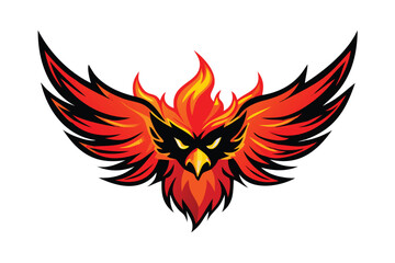 Naklejka premium Blazing Phoenix Esports Logo for T-shirt & Merchandise Design