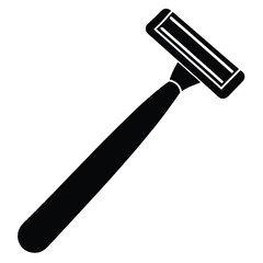 Tattoo artist element isolated razor on white background