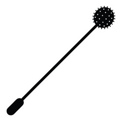 Tattoo artist element isolated skin swab on white background