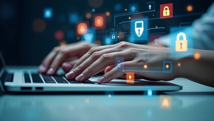 man working on computer, hand on laptop, hand on laptop, hand on keyboard, 