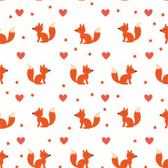 seamless background with hearts
