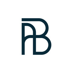 Obraz premium ab letters vector abstract modern logo