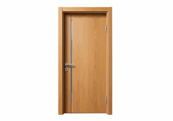 Fototapeta premium Closed wooden door