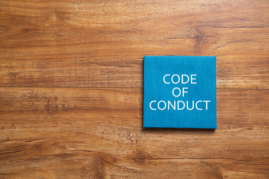 Code Of Conduct. Business concept