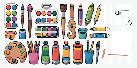 Colorful Vector Dog Illustration with Geometric Shapes and Bold Colors