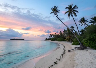 Obraz premium Tropical Beach Sunset Paradise