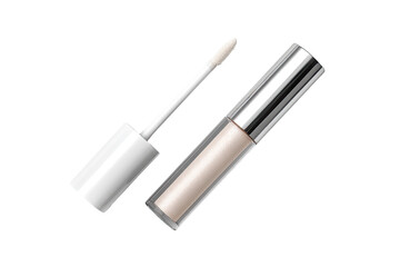 Fototapeta premium A clear lip gloss product, shown open