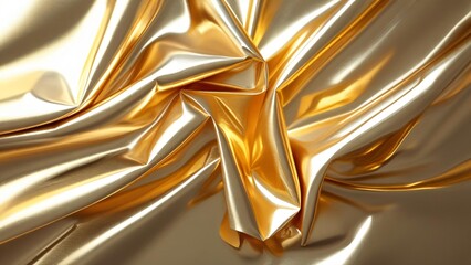 Shiny Wrinkled Gold with High Contrast