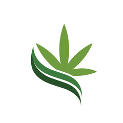 cannabis vector abstract modern logo