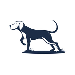 dog vector abstract modern logo