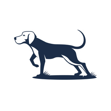 dog vector abstract modern logo