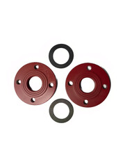 Pump flange kit with rubber gaskets