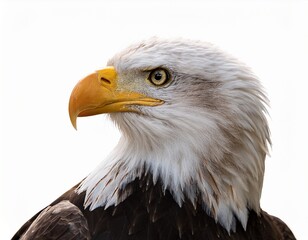 Obraz premium bald eagle isolated on white background