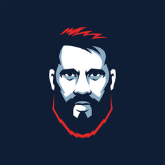 man vector abstract modern logo