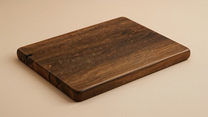 A wooden chopping board is often employed to prepare cooking components
