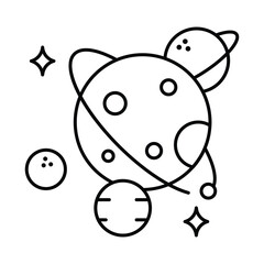 Airdropped Package Vector outline illustration style icon. EPS 10 file