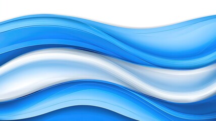 Fototapeta premium Dynamic Blue-White Gradient Background with Motion Blur and Abstract Light Rays, Futuristic Tech Design 
