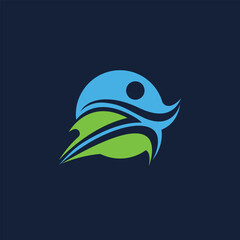 run vector abstract modern logo