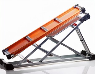 extension ladder isolated on white background