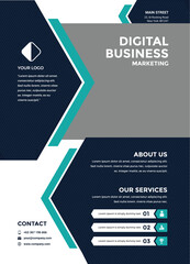 Digital Business template design modern 