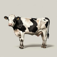 An isolated cow animal livestock standing.