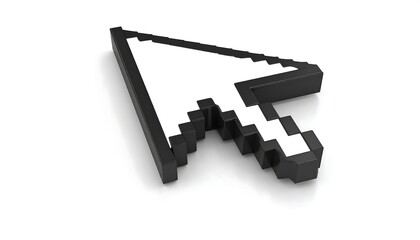 Pixelated arrow cursor