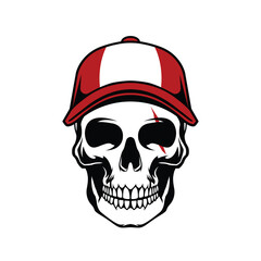 skull vector abstract modern logo