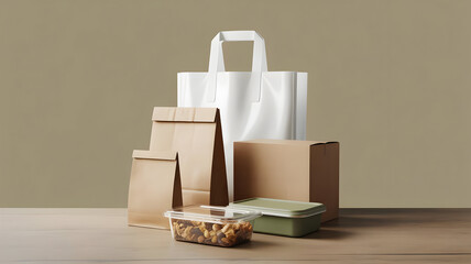 Eco friendly packaging solutions for food delivery and takeout sustainable brown paper bags and containers