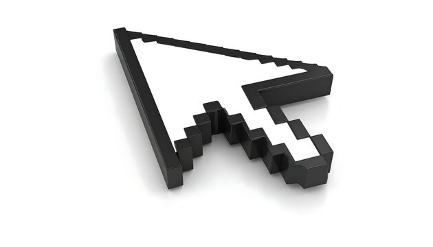 Pixelated arrow cursor