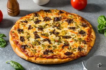 Chicago Homemade Italian Beef Pizza