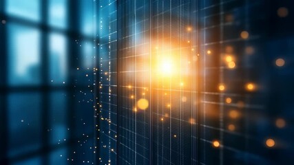 A conceptual background visualizing a futuristic data network. - Powered by Adobe