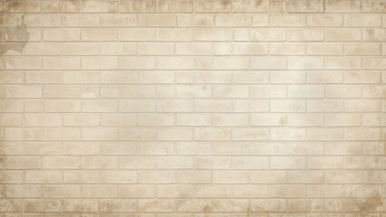 Fototapeta premium Depending on its context and design, a brick wall backdrop can suggest numerous atmospheres.