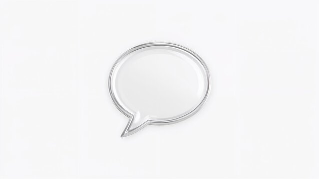 3D conversation icon 2r designed graphic with separate backdrop
