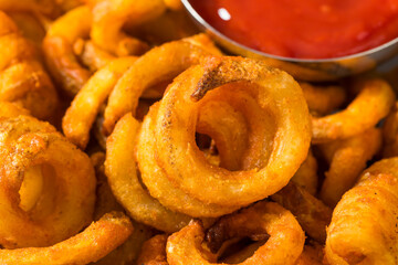 Unhealthy Seasoned Curly French Fries