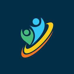 Fototapeta premium winner vector abstract modern logo