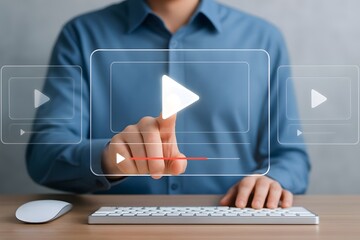 concept of digital media, video playback, online streaming platforms, or multimedia content.