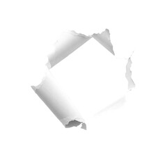 torn paper with hole