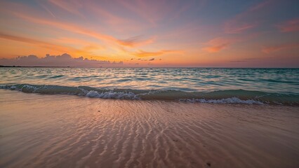 Obraz premium Soak in the quiet beauty of dusk by the sea