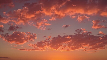 Obraz premium Vibrant Ruby and Pumpkin Twilight Scene