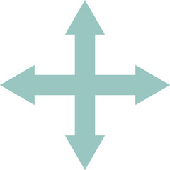 Flat style ninja shuriken weapon icon in teal color.