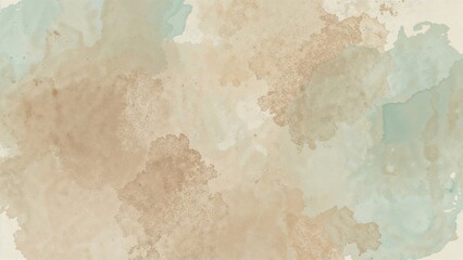 Fototapeta premium Sepia-toned retro fashion backdrop featuring abstract watercolor on textured paper